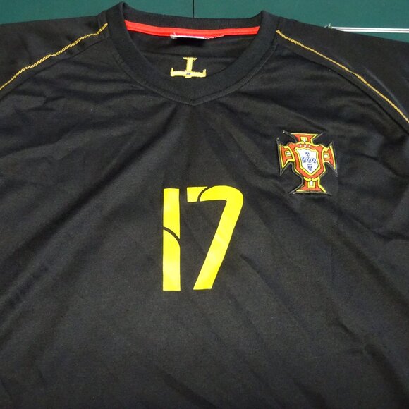 Portugal National Soccer Team | #17 C. Ronaldo | Black Jersey - Picture 2 of 3
